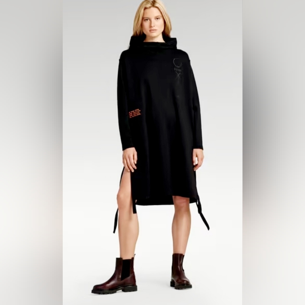 G-Star Long Hoodie Sweat Dress NWT- XXS